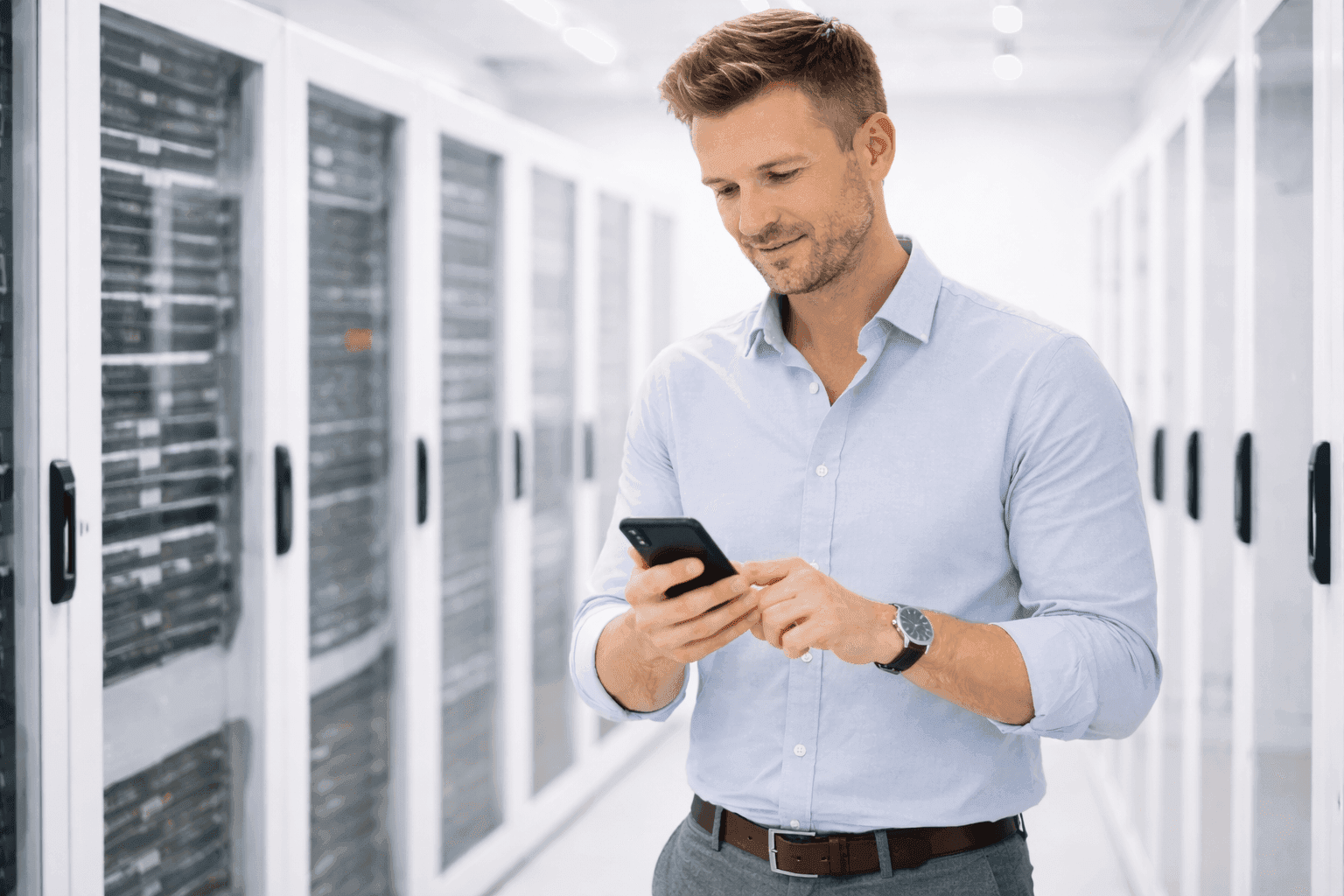 Mobile Telefonanlage im Außendienst eines Handwerksbetriebs