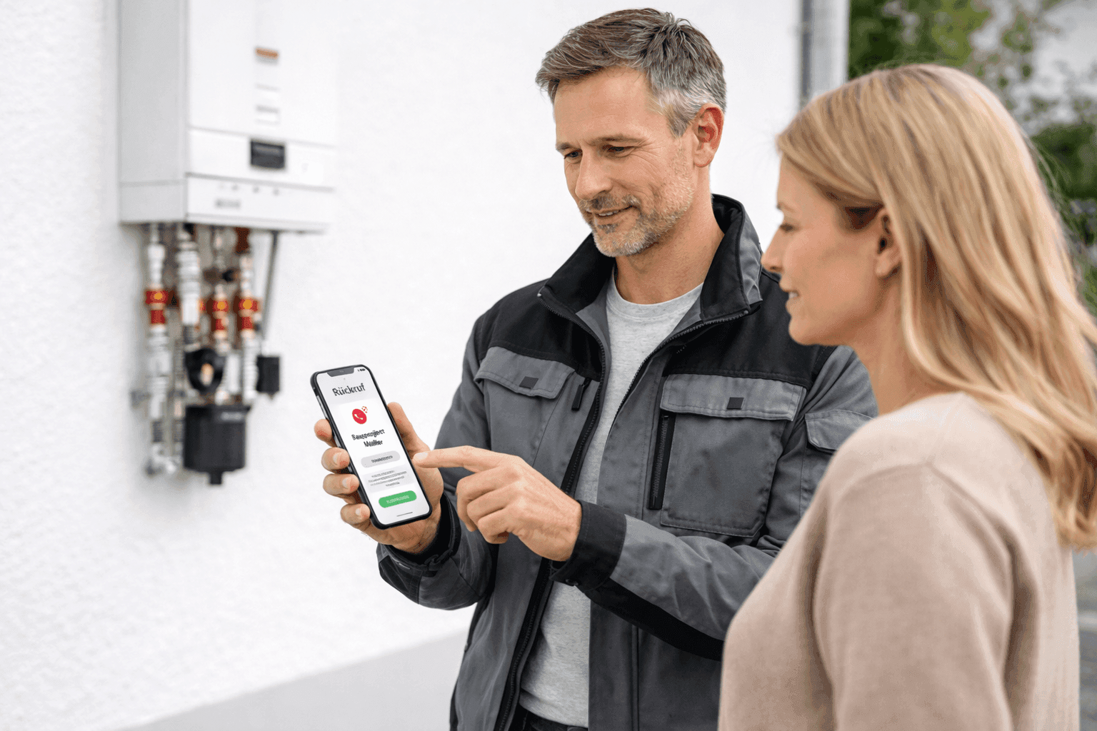 Monteure im Außeneinsatz